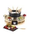 Service à fondue -1300 W-8 fourchettes-6 coupelles sauces-Inox - KITCHENCHEF