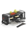 Service à raclette / gril /pierre - 350W - 2 poêlons - 2 spatules - Noir - KITCHENCHEF