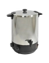 Stérilisateur 19 litres - Thermostat 0 à 100 °C - Maintien de la température - Couvercle inox verrouillable - KITCHENCHEF