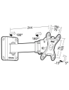 Support mural inclin/orient CLIFF100TW45 - Avec déport - Ecrans: 15''/23''-PM: 15 Kg-VESA - ERARD