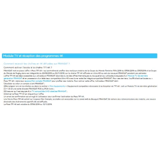 Module Fransat Neotion CI+ - SERVIMAT