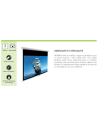 Ecran vidéoprojection INSTAAL MAN SCREEN 170 1:1 170*170CM BK DROP 5 CM ALU TUB - INSTALL