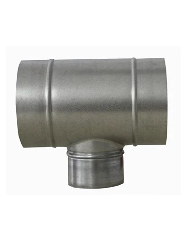 Té galva 125mm réduction 80 mm
