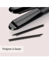 Lisseur vapeur - Température régulée - Peignes amovibles - Plaques 39 x 100 mm - Noir - BABYLISS