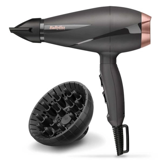 Sèche-cheveux Pro-Moteur AC-2100 W-2 vit./T°-Ionic-Noir - BABYLISS
