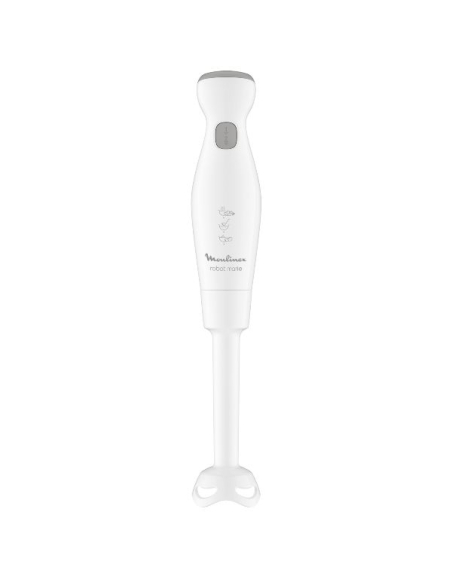 Mixeur plongeant robot Marie-450 W- Pied purée -Batteur double fouets-Filtre à coulis-Blanc - MOULINEX