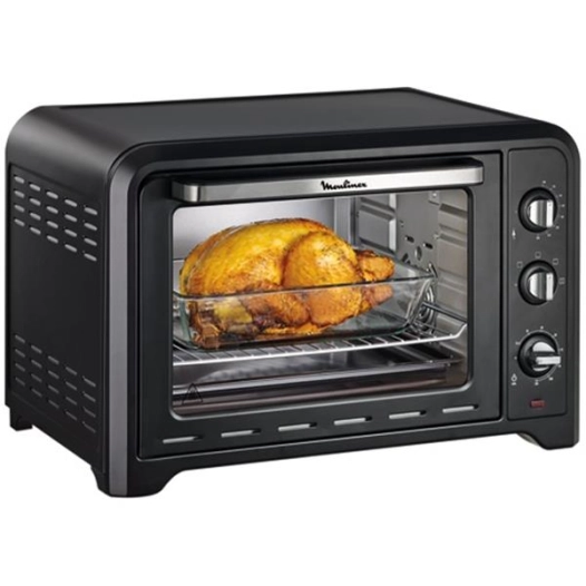 Four Optimo mécanique 39 L-2000 W-Gril 1000 W-6 modes dont Chaleur tournante-Noir - MOULINEX