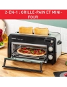 tefal grille-pain et mini-four - toast'n grill - tl600830 - tefal