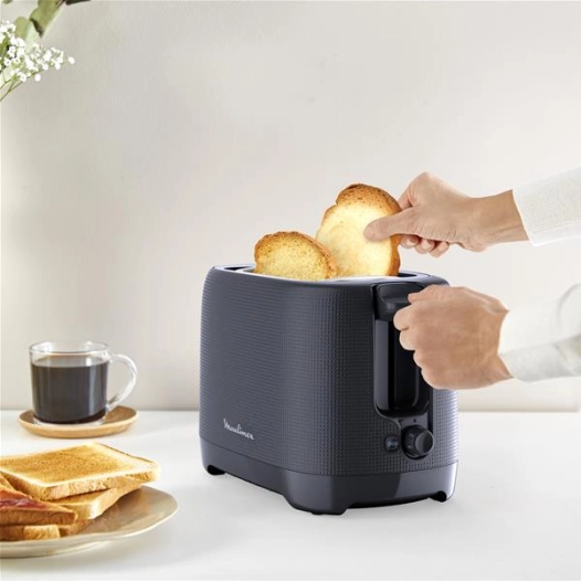 Morning-785 W-2 fentes-TH-Ramasse-miettes-Bleu nuit - MOULINEX