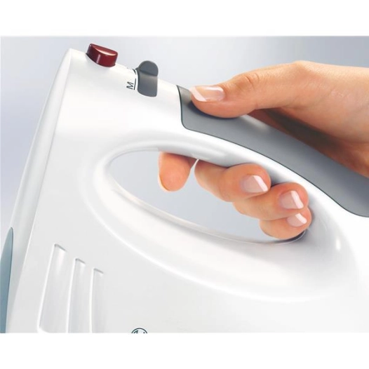 Batteur et mixeur-450 W-5 vitesses + Pulse-2 fouets, 2 pétrisseurs et 1 accessoire mixeur-Blanc - BO