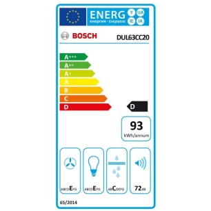 350 m3 - 3 vitesses - Filtres métalliques - Eclairage LED - Casquette - L 60 cm - Blanc - BOSCH