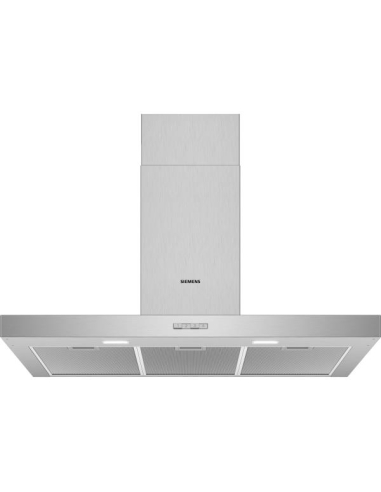 619 m3 - 3 vitesses - Cdes par boutons - Eclairage LED - L 90 cm - Déco box - Inox - SIEMENS