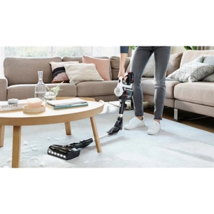 Balai flexible Unlimited série 7- 18 V - Auto 40 min-4 accessoires-Blanc - BOSCH