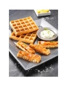 Gaufrier Waffle time-700 W-Plaques gaufres anti-adhésives- Rangement vertical - Blanc - MOULINEX