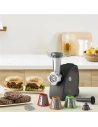 Hachoir à viande HV4 Meat mincer-2000W-2,3 kg/min-2 grilles-3 cônes-Noir - MOULINEX