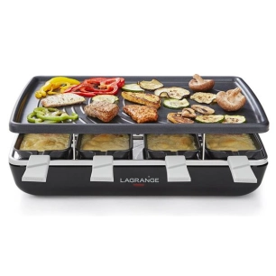 RACLETTE 8P GRILL CREPE 1200W NOIR - LAGRANGE