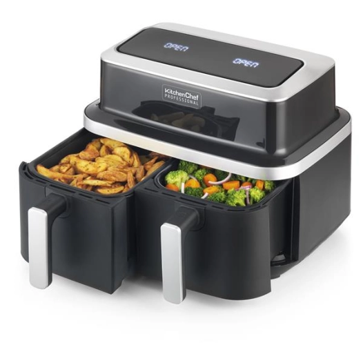 kitchenchef airfryer 8,4 l - kcpfr84airduo - kitchenchef