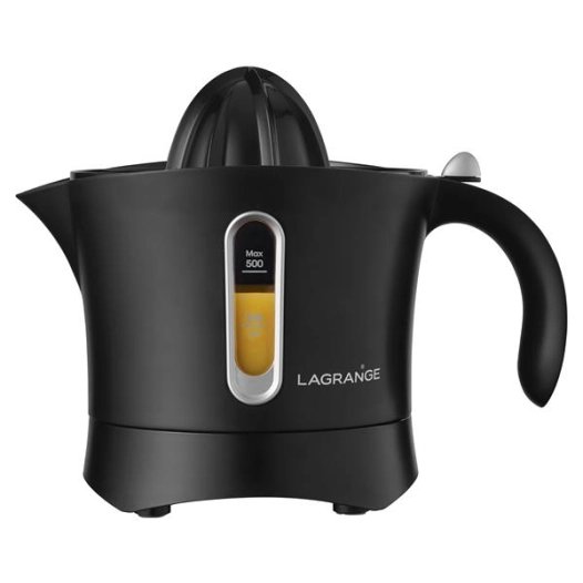 Presse-agrumes Naos-30 W-2 cônes -2 sens de rotation-Double filtre-Noir - LAGRANGE