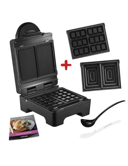 Tarti' Gaufres-1070 W-Plaques gaufres, mini gaufres et croque-monsieur-Livre de recettes - LAGRANGE