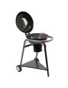 Barbecue charbon El Paso - Ø 46 cm - Capot avec thermomètre - Chariot - SOMAGIC