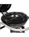 Barbecue charbon El Paso - Ø 46 cm - Capot avec thermomètre - Chariot - SOMAGIC