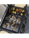 BARBECUE GAZ FLAVO 60CM THERMOMETRE 3BRULEURS CAPOT DOUBLE PAROIS TABLETTE MODULABLE SUR CHARIOT - COOK IN GARDEN