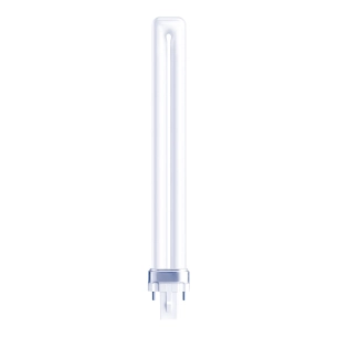 ampoule basse consommation 11 w 2 broches pl-s g23 6500 k 840 lm, lumière froide 235 x 24,5 mm.