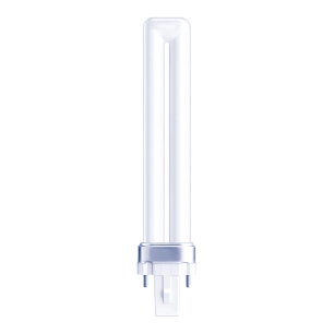ampoule basse consommation 9 w 2 broches pl-s g23 6500 k lumière froide 165 x 24,5 mm. classe énergétique a+