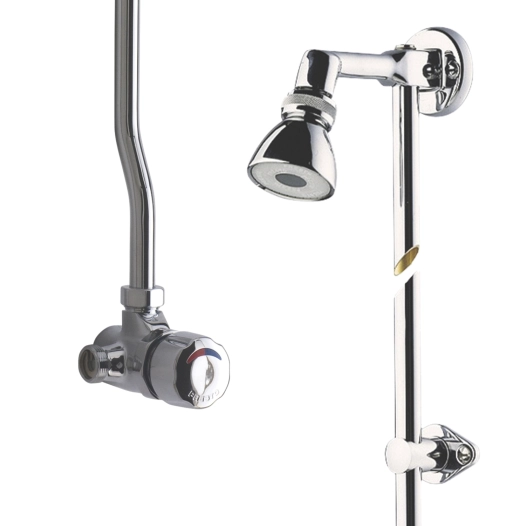 mitigeur alpa bouton chrome+