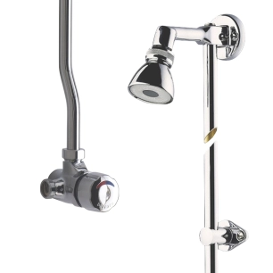 mitigeur alpa bouton chrome+