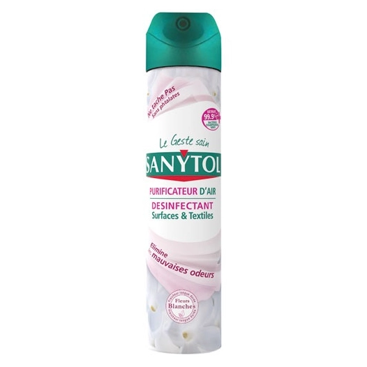 sanytol purificateur air désinfectant surface/textiles 300ml - sanytol