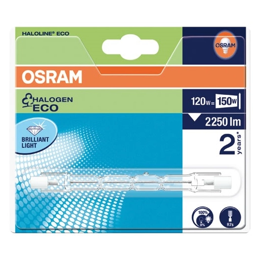 tube r7s halogène 114 mm 120 w - osram