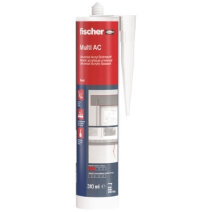 mastic acrylique multi-usages high tack ac blanc 310ml - fischer