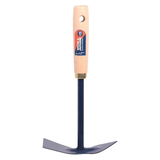 serfouette à fleur panne et langue 28cm manche bois - spear & jackson