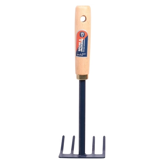 rateau à fleurs 29cm manche bois - spear & jackson