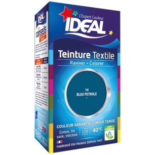 teinture liquide grand teint - 40 ml - bleu pétrole - ideal