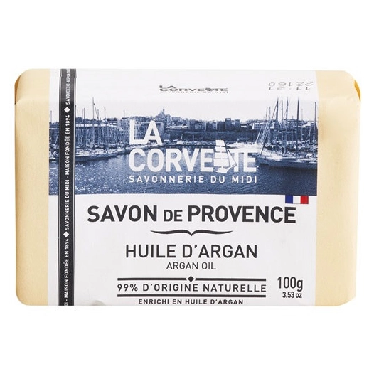 savon de provence huile d'argan 100g - la corvette