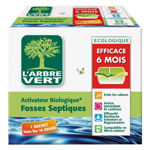 arbre vert activateur fosses septiques 6 mois - l'arbre vert
