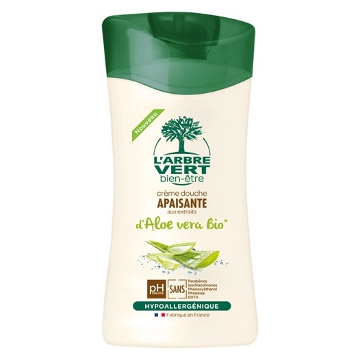 arbre vert creme douche aloe vera bio 250ml - arbre vert bien etre