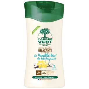 arbre vert creme douche vanille bio 250ml - arbre vert bien etre