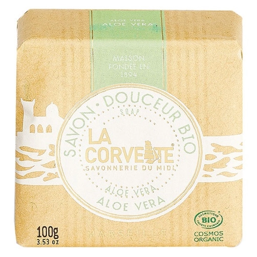 savon douceur bio aloe vera 100g ecocert - la corvette