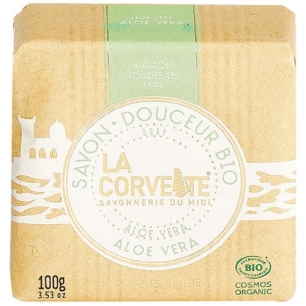 savon douceur bio aloe vera 100g ecocert - la corvette