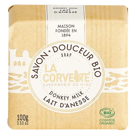 savon douceur bio lait anesse 100g - la corvette