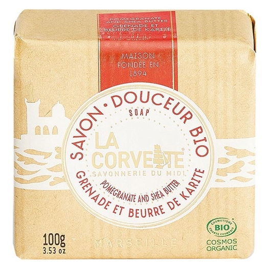 savon douceur bio karite grenade 100g kraft - la corvette