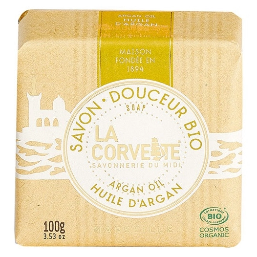 savon douceur bio huile d'argan 100g - la corvette