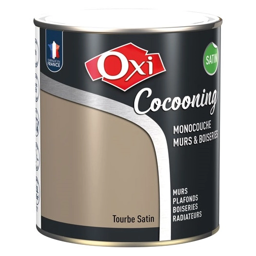 murs bois satin tourbe 2.5l - oxi