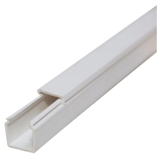 moulure câble 30x10 blanche 2m - electraline