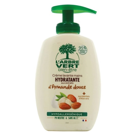 arbre vert creme lavante main amande bio pompe 300ml - arbre vert bien etre