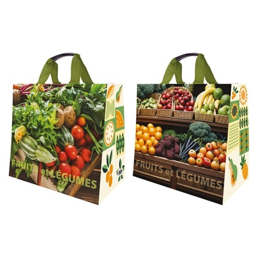 sac cabas pp tisse fruits légumes 37 x 23 x 36 cm 30 l - sphere