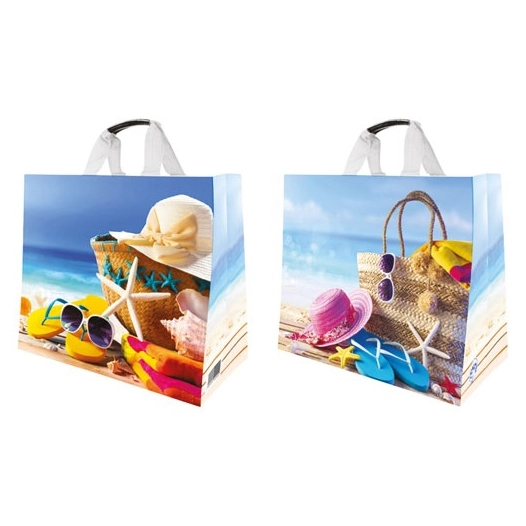 cabas pp tisse sea sun 43 x 20 x 38 cm 33 l - sphere